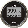 Popular 52mm Digital LED GPS Speedometer Velometer 0-999 (km/h mph knots) with Backlight 12V 24V